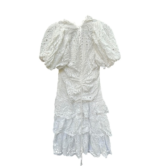 FARM RIO White Eyelet Midi Dress - Picture 3 of 7